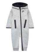 Nkn Tech Fleece Hooded Coveral / Nkn Tech Fleece Hooded Cove Langærmet Body Grey Nike