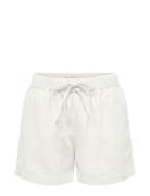 Onlcaro Mw Linen B Pull-Up Shorts Cc Pnt Bottoms Shorts Casual Shorts White ONLY