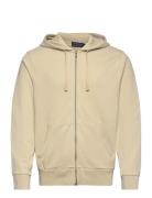 Loopback Fleece Full-Zip Hoodie Tops Sweatshirts & Hoodies Hoodies Beige Polo Ralph Lauren