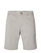 Slhslim-Miles Flex Shorts Noos Bottoms Shorts Chinos Shorts Grey Selected Homme