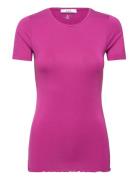 Cc Heart Sofia Short Sleeve Blouse Tops T-shirts & Tops Short-sleeved Pink Coster Copenhagen