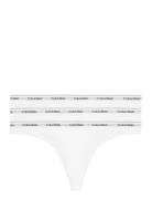 Thong 3Pk G-streng Undertøj White Calvin Klein