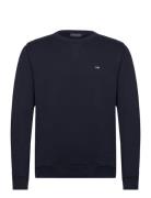 Matteo Organic Cotton Crew Sweatshirt Tops Sweatshirts & Hoodies Sweatshirts Navy Lexington Clothing