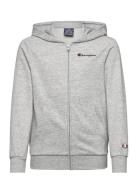 Hooded Full Zip Sweatshirt Sport Sweatshirts & Hoodies Hoodies Grey Champion