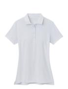 Short Sleeve Button Polo Sport T-shirts & Tops Polos White Peter Millar