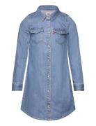 Levi's® Western Shirt Dress Dresses & Skirts Dresses Casual Dresses Long-sleeved Casual Dresses Blue Levi's