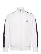 Double-Knit Mesh Track Jacket Tops Sweatshirts & Hoodies Sweatshirts White Polo Ralph Lauren