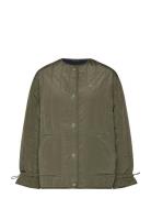 Tjw Vertical Quilt Liner Ext Quiltet Jakke Khaki Green Tommy Jeans