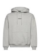 Daily Over D Hoodie Designers Sweatshirts & Hoodies Hoodies Grey HAN Kjøbenhavn