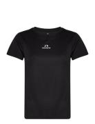 Nwlbeat Poly Tee Woman Tops T-shirts & Tops Short-sleeved Black Newline