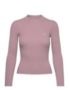 Crew Rib Sweater Keepsake Lila Tops T-shirts & Tops Long-sleeved Pink LEVI´S Women