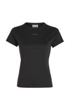 Nano Logo Slim T-Shirt Tops T-shirts & Tops Short-sleeved Black Calvin Klein