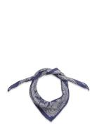 Paisley Silk Twill Square Scarf Accessories Scarves Lightweight Scarves Blue Lauren Ralph Lauren