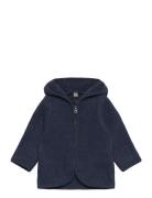 Jacket Cotton Fleece  Outerwear Fleece Outerwear Fleece Jackets Navy Huttelihut