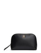 Th Soft Utility Makeup Pouch Toilettaske Black Tommy Hilfiger