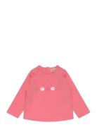 Sweatshirt Ls Tops T-shirts Long-sleeved T-Skjorte Pink Minymo