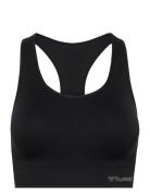 Hmltif Seamless Sports Top Sport Bras & Tops Sports Bras - All Black Hummel