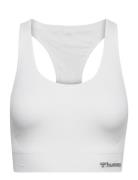 Hmltif Seamless Sports Top Sport Bras & Tops Sports Bras - All White Hummel