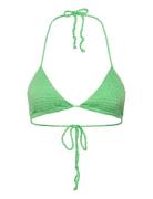 Beaded Crochet Bikini Top Swimwear Bikinis Bikini Tops Triangle Bikinitops Green Mango