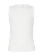 Vmhazel Sl Scallop Top Jrs Girl Tops T-shirts Sleeveless White Vero Moda Girl