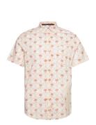 Ss Eco Twll Strtch A Tops Shirts Short-sleeved Pink Original Penguin