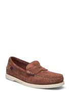 Dan Boat Flesh Out Loafers Flade Sko Brown Sebago