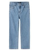 Nlmkim Dnm Dad Straight Pant Noos Bottoms Jeans Regular Jeans Blue LMTD