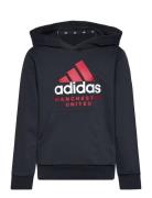 Mufc Kids Hd Tops Sweatshirts & Hoodies Hoodies Grey Adidas Performance