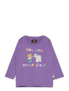 Lwtay 200 - T-Shirt L/S Tops T-shirts Long-sleeved T-Skjorte Purple LEGO Kidswear