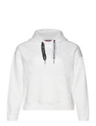 Tjw Bxy Logo Drawcord Hoodie Ext Tops Sweatshirts & Hoodies Hoodies White Tommy Jeans