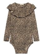 Leo Bibbi Body Ls Bodies Long-sleeved Brown MarMar Copenhagen