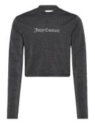 Lurex Jersey Turtle Neck Ls Top Tops T-shirts Long-sleeved T-Skjorte Grey Juicy Couture