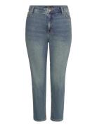 High-Rise Straight Ankle Jean Bottoms Jeans Straight-regular Blue Lauren Women