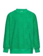 Tnjamie Terry Sweatshirt Tops Sweatshirts & Hoodies Sweatshirts Green The New