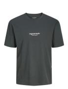 Jorvesterbro Tee Ss Crew Neck Noos Tops T-Kortærmet Skjorte Grey Jack & J S