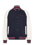 Tjm Rlx Circle T Varsity Bomber Bomberjakke Jakke Navy Tommy Jeans