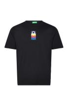 T-Shirt Tops T-Kortærmet Skjorte Black United Colors Of Benetton