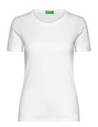 T-Shirt Tops T-shirts & Tops Short-sleeved White United Colors Of Benetton