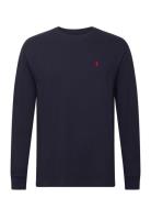 26/1 Jersey-Lsl-Tsh No Pkt Tops T-Langærmet Skjorte Navy Polo Ralph Lauren