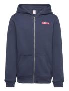 Levi's® Boxtab Full Zip Hoodie Tops Sweatshirts & Hoodies Hoodies Navy Levi's