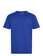 Custom Slim Fit Jersey Crewneck T-Shirt Designers T-Kortærmet Skjorte Blue Polo Ralph Lauren