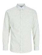 Jjjoe Print Shirt Ls Aw24 Tops Shirts Casual White Jack & J S