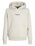 Jorvesterbro Sweat Hood Noos Mni Tops Sweatshirts & Hoodies Hoodies White Jack & J S