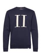 Encore Bouclé Sweatshirt Tops Sweatshirts & Hoodies Sweatshirts Navy Les Deux