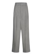 Wool-Blend Flannel Straight-Leg Pant Bottoms Trousers Straight Leg Grey Polo Ralph Lauren