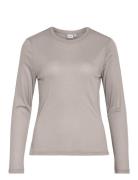 Vialexia O-Neck L/S Top - Noos Tops T-shirts & Tops Long-sleeved Grey Vila