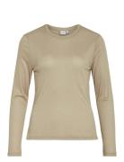 Vialexia O-Neck L/S Top - Noos Tops T-shirts & Tops Long-sleeved Khaki Green Vila