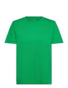 Short-Sleeved Cotton T-Shirt Tops T-shirts & Tops Short-sleeved Green Mango