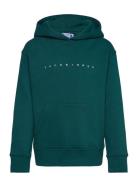 Jjestar Jj Sweat Hood Noos Jnr Tops Sweatshirts & Hoodies Hoodies Green Jack & J S