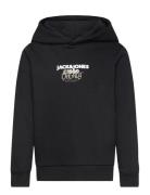 Jorbushwick Sweat Hood Fst Jnr Tops Sweatshirts & Hoodies Hoodies Black Jack & J S